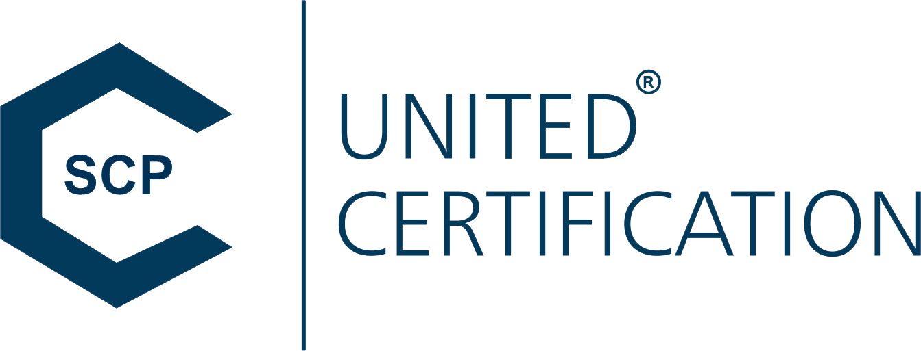 United Certification SCP logo certifcation